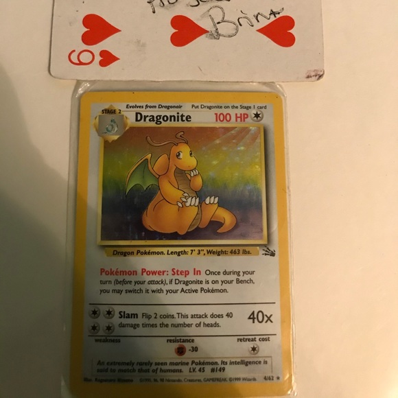 Nintendo | Toys | Pokmon Cards Holo Dragonnite | Poshmark